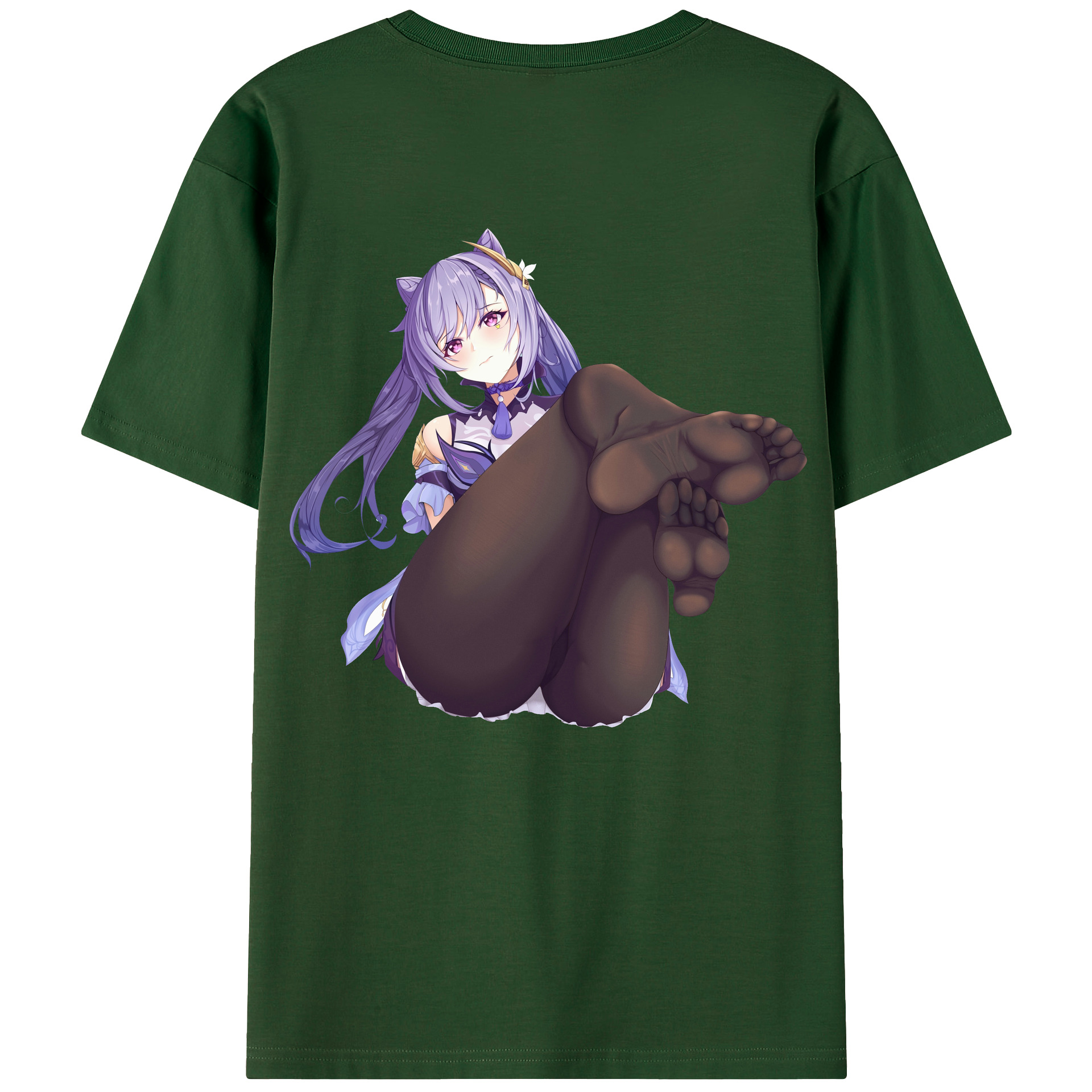 げんし神 刻晴 こくせい genshin Kokusei 綿100％半袖Tシャツ（背面プリント）